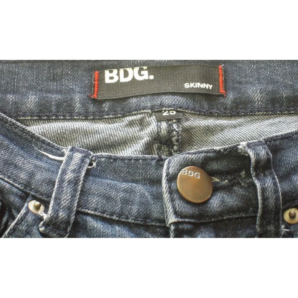 BDG Skinny Jeans Women’s Size 25 Blue Low Rise Dark Wash Western Festival Street